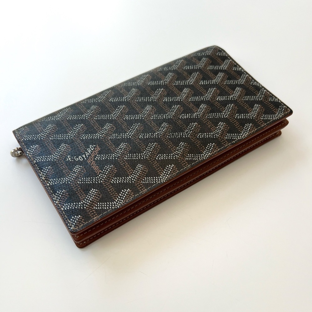 Goyard Richelieu Wallet, Black and Tan - Excellent condition
